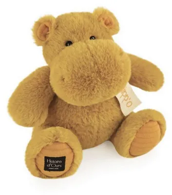 Produktbild von Histoire D'Ours Plüschtier Ockergelbes Nilpferd - 25 cm - d