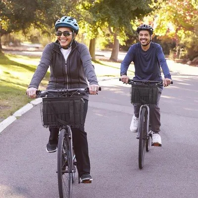 Productafbeelding van Fietsmand Vouwbaar - Voorrek Mand - Boodschappen Vervoeren - Met PolyurethanLiner - 33x20x22cm - Zwart