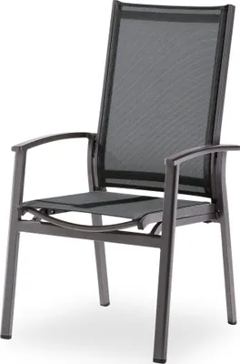 Produktbild von Gartenstuhl sieger EXCLUSIV LIMA LBH 65x63x110 cm grau Stapelstuhl Klappstuhl