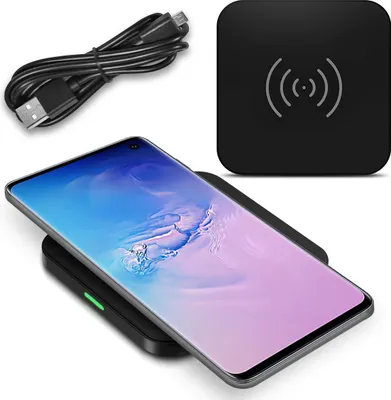 Produktbild von QI Wireless Charger Schnell Ladegerät Samsung Galaxy S10e Kabellos Ladestation