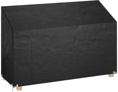 Zdjęcie produktu dla vidaXL Pokrowiec na ławkę ogrodową 8 oczek 190x70x70/88 cm polietylen
