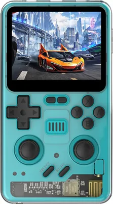 POWKIDDY RGB20 Pro Retro-Handheld-Spielkonsole, tragbarer Spielespieler mit TF-Spielkarte, Open-Source-Spielgeraet, 3,2-Zoll-IPS-Bildschirm, HD-Ausgang, 3,5-mm-Kopfhoererbuchse, wiederaufladbarer 5000-mAh-Akku