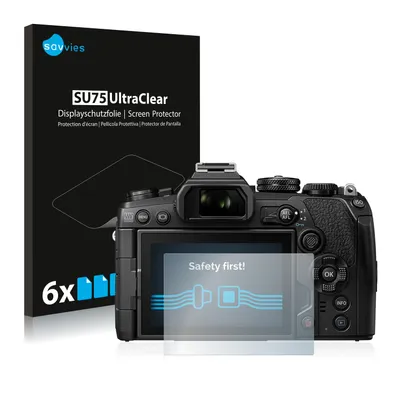 Produktbild von 6x Für Olympus OM-D E-M1 Mark III Schutzfolie Savvies Displayschutz Display Schutz Folie Klar Transparent