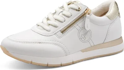 Produktbild von Tamaris Comfort Damen Leder Sneaker mit Reißverschluss 8-83702-42, Größe:41 EU, Farbe:Weiß