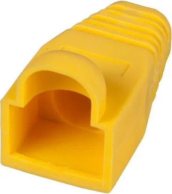 Immagine prodotto di EFB Knickschutztülle RJ45 gelb, mit Rastnasenschutz, 100 Stk