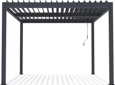 Produktbild von Bioklimatische Pergola aus Aluminium "Windsor" - 3 x 4 m - Anthrazit