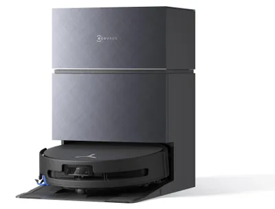 Imagen del producto de Ecovacs DEEBOT X11S PRO OMNI (versión para la Unión Europea), sin necesidad de bolsas, color negro, diseño redondo, con bolsa para el polvo de 0,25 litros, con base de carga, con sistema de purificación