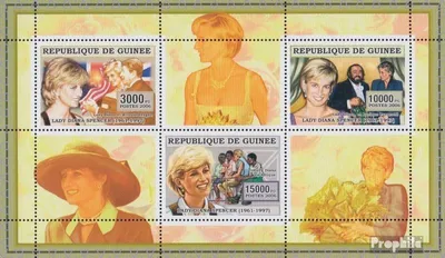 Produktbild von Briefmarken Guinea 2006 Mi 4338-4340 Kleinbogen (kompl. Ausgabe) postfrisch Diana