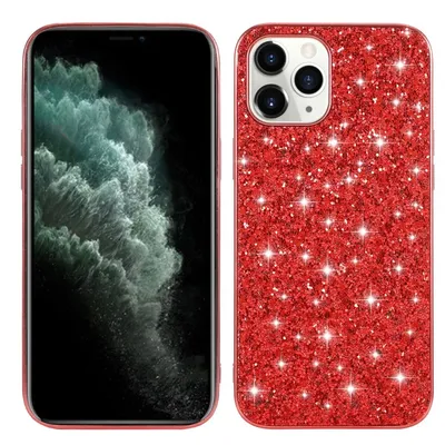 Produktbild von König Design Hülle kompatibel mit Apple iPhone 12 / 12 Pro Kunststoff Soft Handyhülle - Handy Case Rot