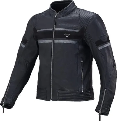Produktbild von Macna Rendum Motorrad Lederjacke, schwarz, 48