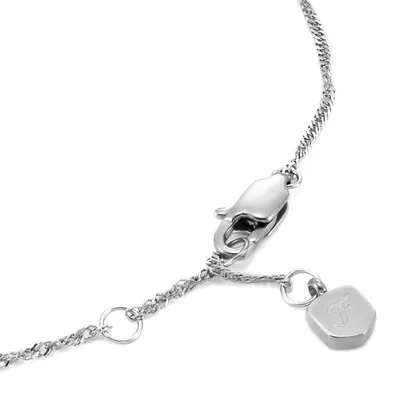 Zdjęcie produktu dla Fossil JF04837040 Bransoletka damska serce stal szlachetna srebro 19.5 cm