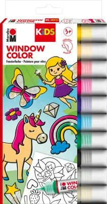 Produktbild von Marabu KiDS Window Color Glitzerfee, 10 x 25ml