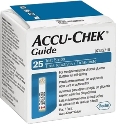 Produktbild von Testovací proužky Accu-Check Guide (25 ks)