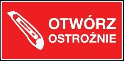 Produktbild von Warnaufkleber VORSICHTIG ÖFFNEN 100 Stück