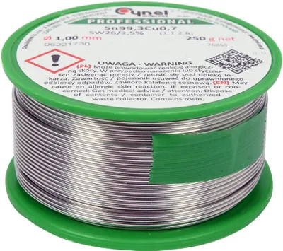 Immagine prodotto di Stagno senza piombo, 1 mm, 250 g