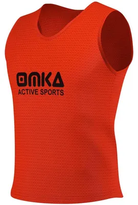 Produktbild von 12 Stück OMKA Fußball Leibchen Trainingsleibchen Markierungshemd Fußballleibchen, Farbe:Orange, Bibs:Senior (L)