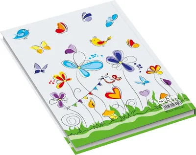 Zdjęcie produktu dla Notatnik / notes / DIN A4 / 96 kartek / w linie / 70g/m² / "Motyle"