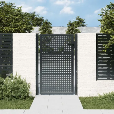 Produktbild von Gartentor Anthrazit 100x125 cm Stahl - Gartentore CC1723