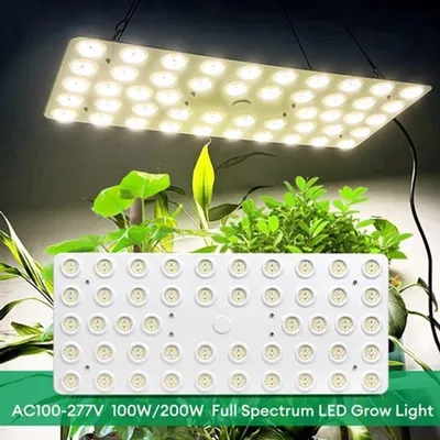 Obrázek produktu pro LED pěstební lampa 100W, plnospektrální - Stmívatelná pěstební lampa pro pokojové rostliny a výsev