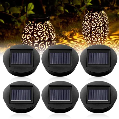 6er-Set Solar-Ersatzlampen LED, IP65, 8 cm, wasserdicht