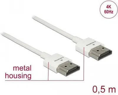 Productafbeelding van Delock High Speed HDMI met Ethernet - HDMI-kabel met Ethernet - HDMI (mannelijk)