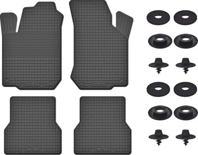 Produktbild von Gummimatten Mit Stoppern Für: Fiat Doblo I (2000-2009) Schwarz Set