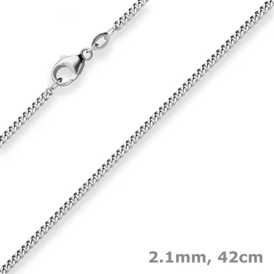 2-1mm-Panzerkette-aus-925-Silber-rhodiniert-42cm