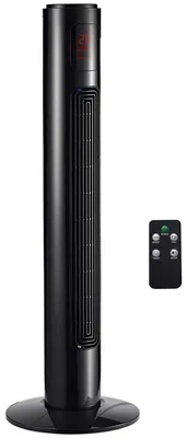 Produktbild von Oszillierender Ventilator, Fernbedienung, 3 Kühlmodi, schwarz, EU
