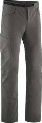 Grau Kletterhose "Me Nose Pants" von Edelrid mit mehreren Taschen.