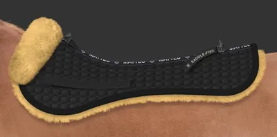 Image de Tapis de selle Mattes VS Correction System tissu matelassé noir, taille:L