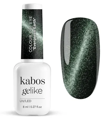 Zdjęcie produktu dla Kabos Cat Eye Lakier do paznokci Magnetyczny lakier hybrydowy UV/LED Evergreen Earth 8 ml