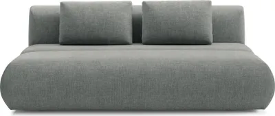Produktbild von Sofa ATOMO mit Schlaffunktion, Schlafsofa, Wohnzimmersofa, Couch, Soffa, Bettsofa, Chenille-Stoff – Grau WIND 89