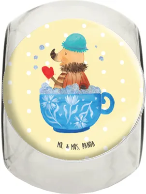 Produktbild von Mr. & Mrs. Panda Kaffeedose Nachtfalter Schaumbad L 870ml - Gelb Pastell - Geschenk, Frischhaltedose, Lustige Sprüche, Bad, Teedose, glasbehälter, Badezimmer, Bonboniere