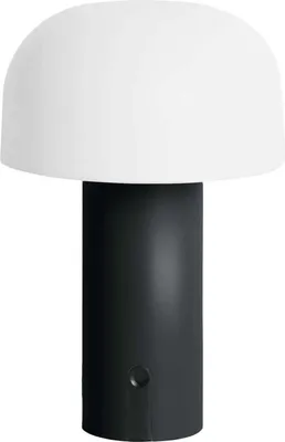 Immagine prodotto di Leitmotiv - Lampada da tavolo Luca Led - Nero - Ø15cm Lampada da tavolo - Lampada da comodino, soggiorno, camera da letto