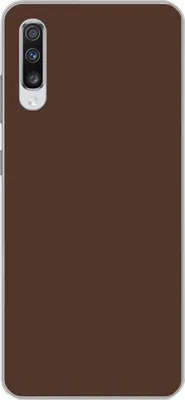 Produktbild von MuchoWow® Handyhülle Schutzhülle Hülle für Telefoonhoesje Samsung Galaxy A70 Braun - Dunkel - Farben Silikon Softcase Handy Hülle - Schutzhaube
