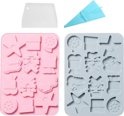 Produktbild von 2 Stück 12 Hohlräume, Kamera- Und Fotoausrüstungsform, Fondantform, Zuckerhandwerk, Gummipaste, Kuchen, Cupcake, Dekorationswerkzeug, Epoxidharz-Polymer-Tonform