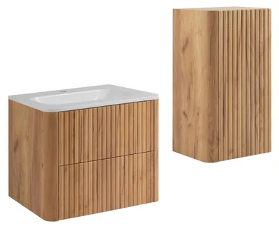 Produktbild von Badmöbel-Set mit Waschbecken und Midischrank, Craft, 60 x 48 x 44 cm