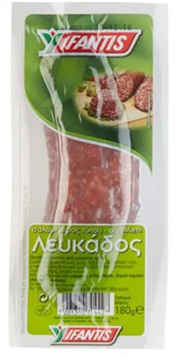 Produktbild von Salami luftgetrocknet Lefkados (180g) aus  Griechenland  Ifantis