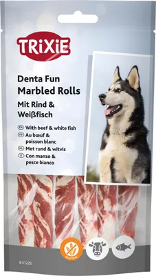 Obrázok produktu pre Marbled Rolls mit Rind & Weißfisch 12 cm