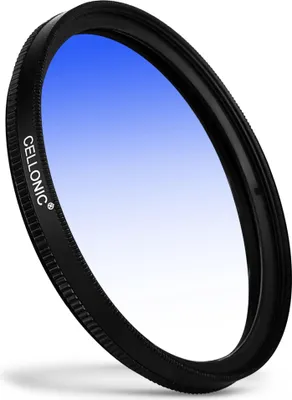 Produktbild von CELLONIC Ø 37mm Verlaufsfilter Blau kompatibel mit Panasonic Lumix - Landschaftsfilter
