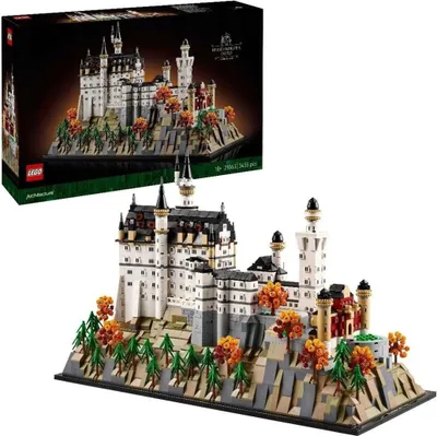 Obrázok produktu pre LEGO Architecture Zámok Neuschwanstein, Stavebnica, 18 rok / roky, Plast, 3455 kusov, 3,57 kg