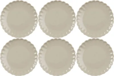 Produktbild von 6er SET Kuchenteller, Dessertteller MYNTE Latte creme beige D. 19,5cm Ib Laursen