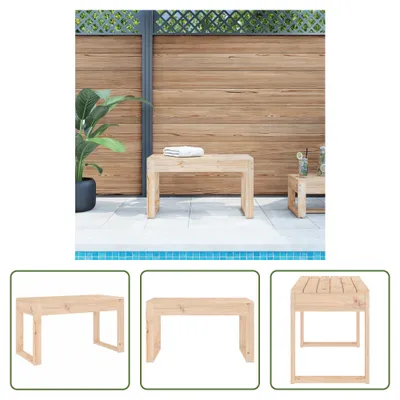 Produktbild von The Living Store Gartenbank 80x38x45 cm Massivholz Kiefer