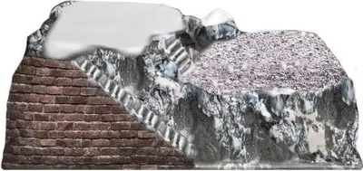 Produktbild von Weihnachtsdorf 'My village' mit Relief, Tiroler Berglandschaft, mehrfarbig, 42 x 25 cm