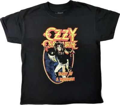 Produktbild von Ozzy Osbourne - Vintage Diary of a Madman Kids 7 - 8 Jahre T-Shirt - Schwarz