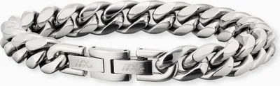 Image de Bracelet Save Brave en acier inoxydable 21,5cm gris argenté sans pierre 444060001
