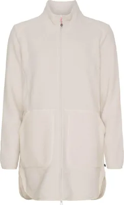 Produktbild von Sea Ranch Damen Fleecejacke Vally mit Stehkragen - Teddy-Fleece-Jacke in langer Form in Offwhite Größe L