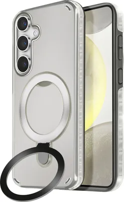 Produktbild von Avizar, MagSafe Hülle Samsung S24 Plus / S25 Plus Stoßfest mit Klappständer, Schwarz