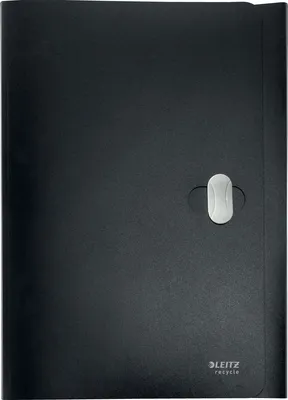 Produktbild von Leitz - Dateiordner Leitz Recycle A4 3 -Valve pp Black | 1 Stück | 10 Stück