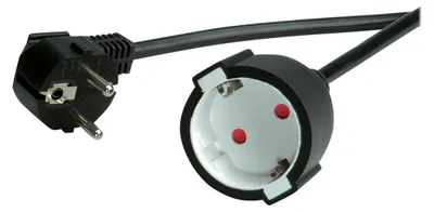 Immagine prodotto di VALUE Schutzkontakt-Verlngerungskabel, 230VAC, schwarz, 3 m